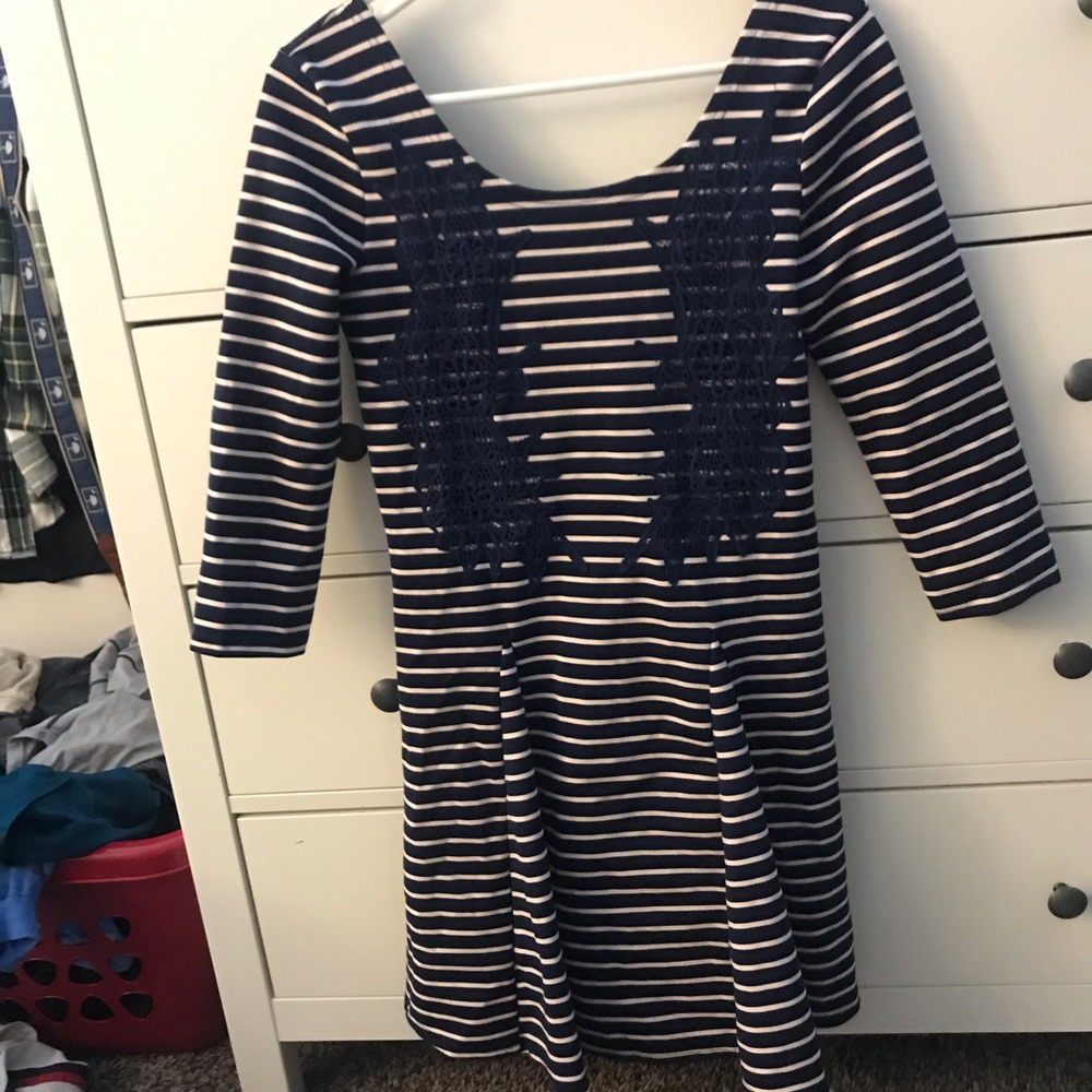 Free People 3/4 sleeve skater dress